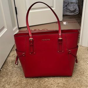 Red Michael Kors purse